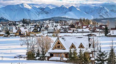 Domek Villa Gorsky z widokiem na Tatry